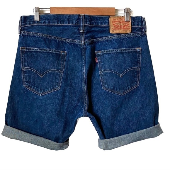 Levi’s 501 Mid Thigh Cut Off Shorts - Picture 3 of 8
